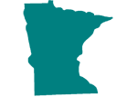 Outline map of Minnesota