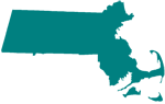 Outline map of Massachusetts